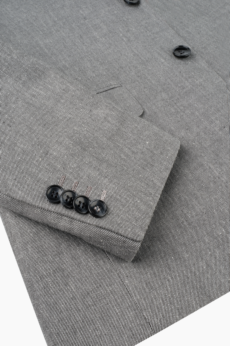 Artemis Resta Slim Fit Balıksırtı Siyah Takım Elbise - 5