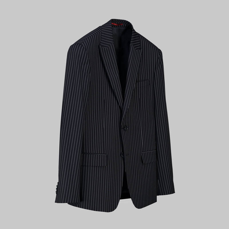 Artemis Resta Ekstra Slim Fit Çizgili Lacivert Takım - 2