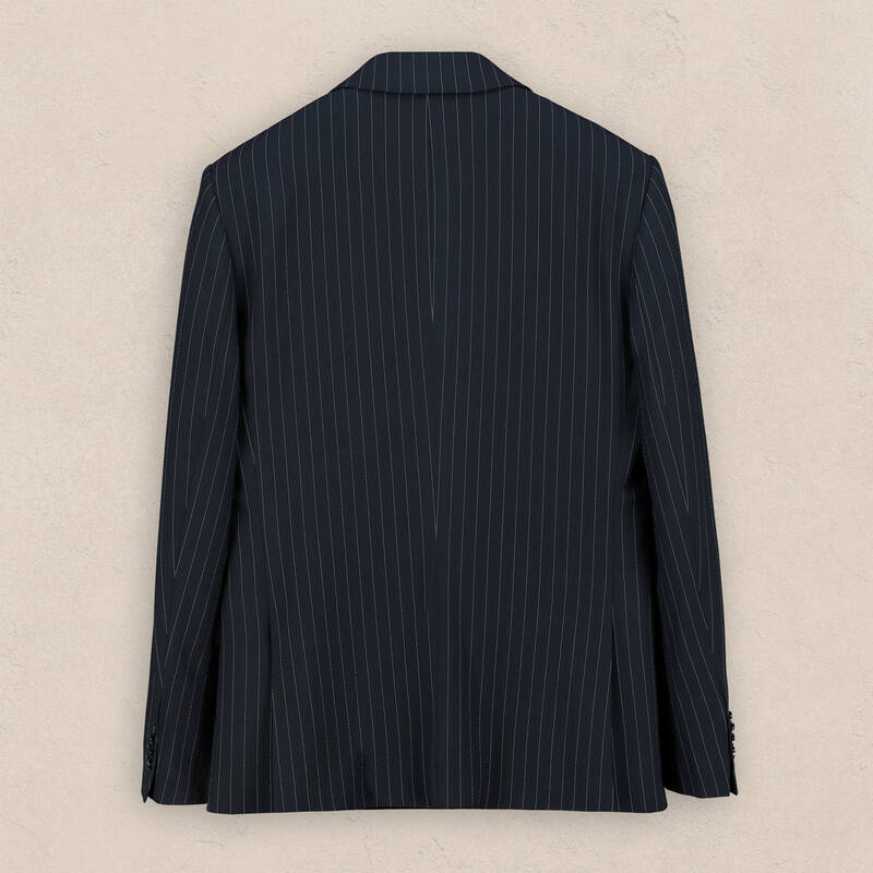 Artemis Siduri Slim Fit Çizgili Lacivert Takım Elbise - 2