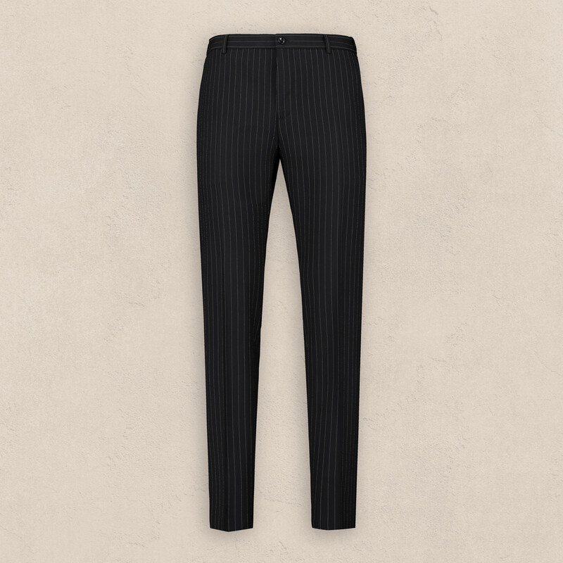 Artemis Siduri Slim Fit Çizgili Siyah Takım Elbise - INTERVIEW