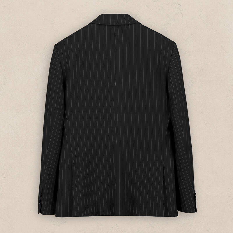 Artemis Siduri Slim Fit Çizgili Siyah Takım Elbise - 3