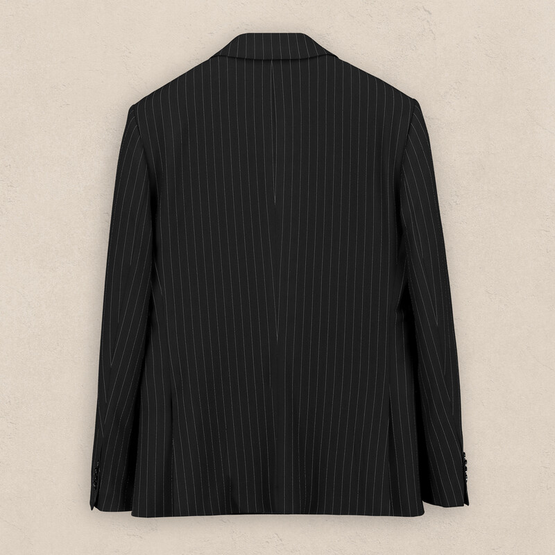 Artemis Siduri Slim Fit Çizgili Siyah Takım Elbise - INTERVIEW