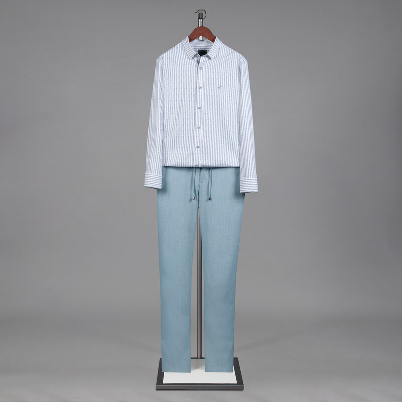 Artos Çizgili Gri Gömlek - INTERVIEW