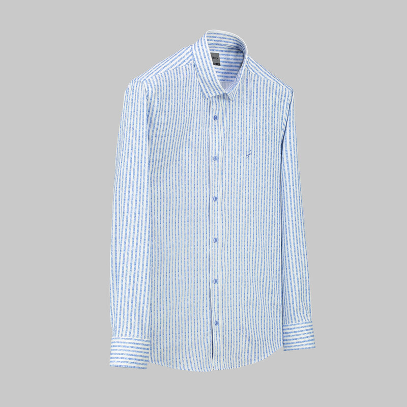 Artos Çizgili Mavi Gömlek 