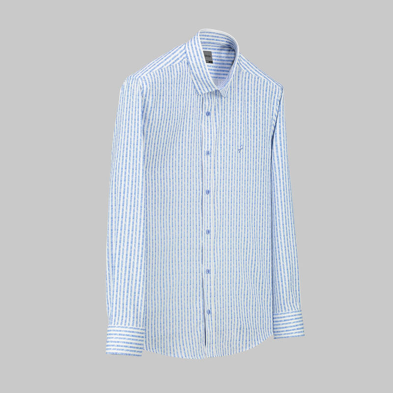 Artos Çizgili Mavi Gömlek - 1