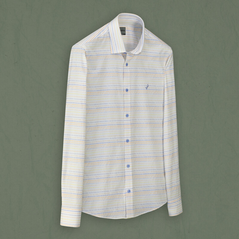 Artos Çizgili Turuncu Gömlek 