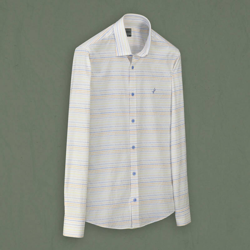 Artos Çizgili Turuncu Gömlek - 1