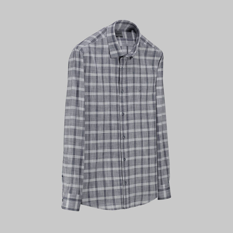 Artos Kare Desen Lacivert Gömlek - 1