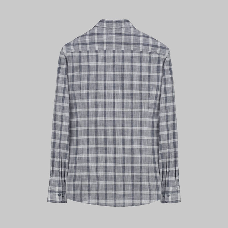 Artos Kare Desen Lacivert Gömlek - 2