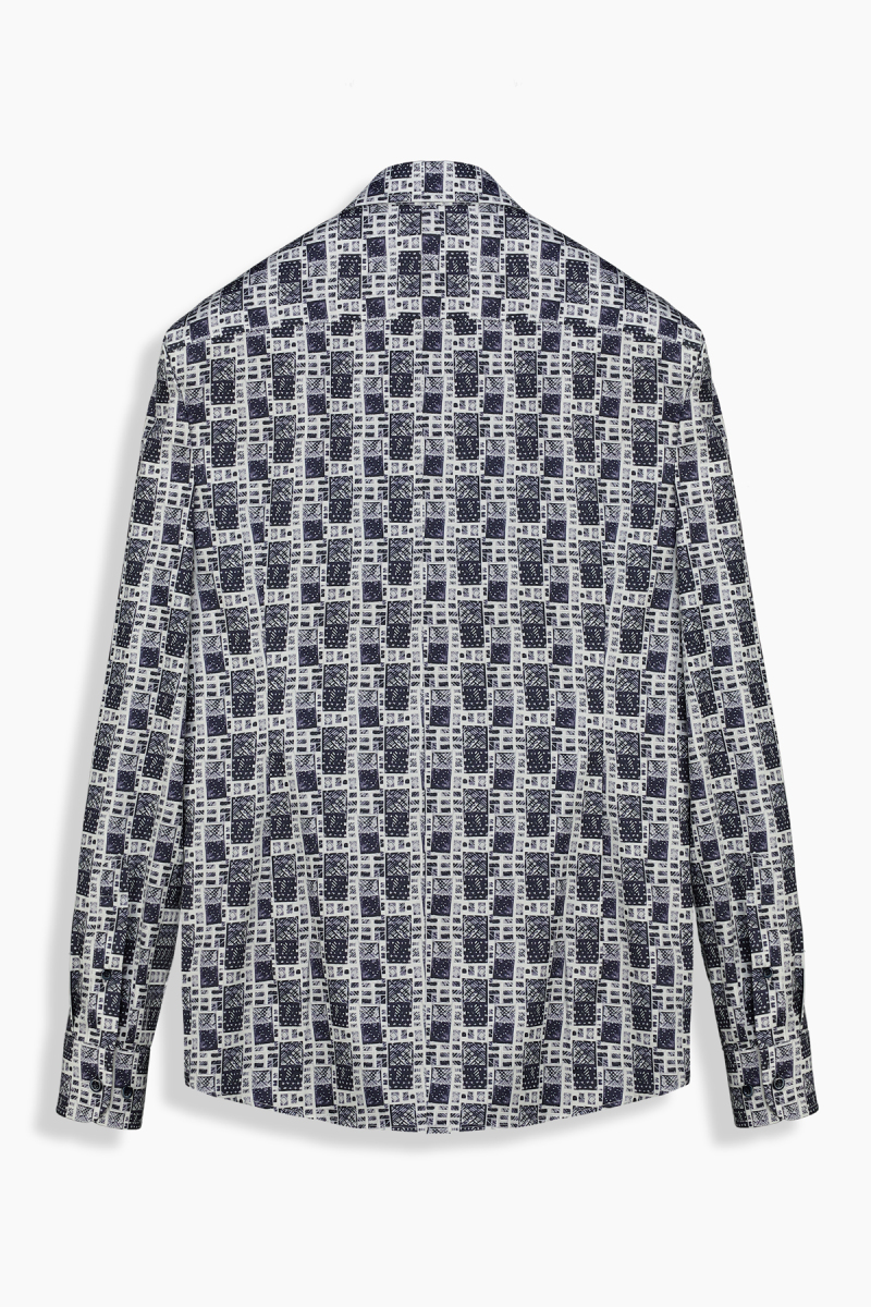 Artos Pamuklu Lacivert Desenli Gömlek - 2