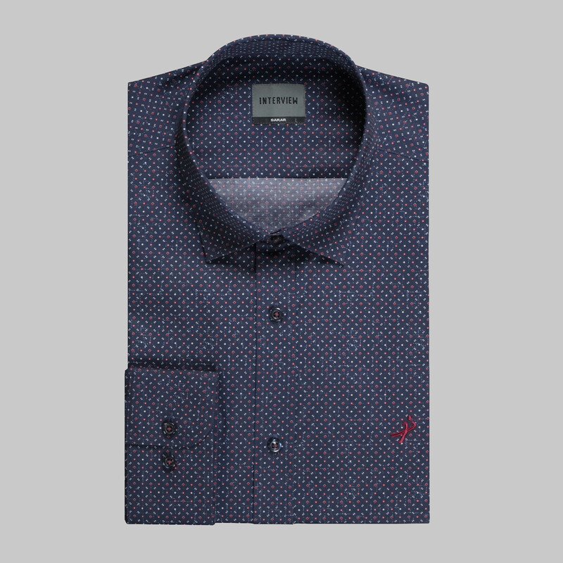 Artos Soho Uzun Kol Lacivert Gömlek - INTERVIEW