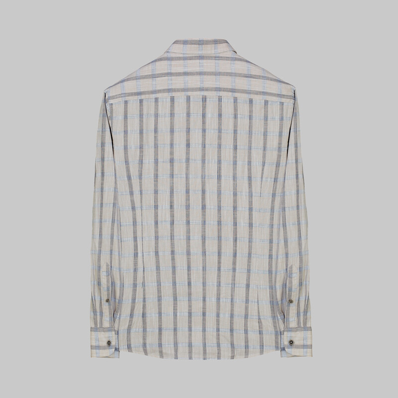 Artos Kare Desen Kahverengi Gömlek - INTERVIEW