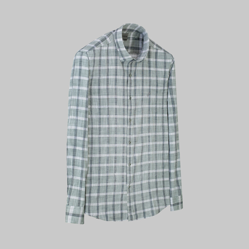 Artos Kare Desen Yeşil Gömlek 