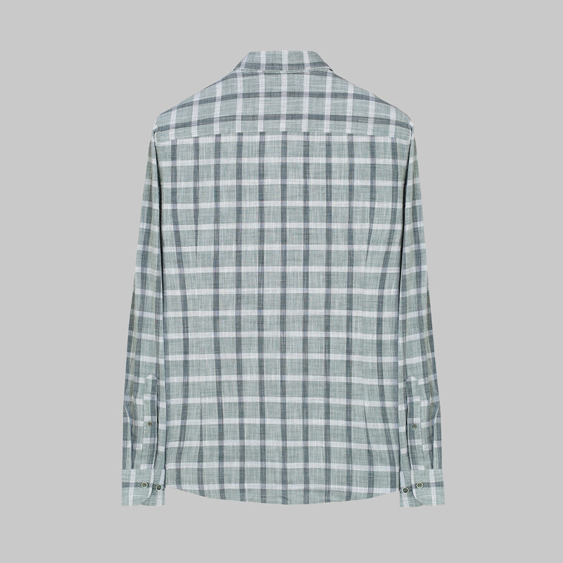 Artos Kare Desen Yeşil Gömlek - INTERVIEW