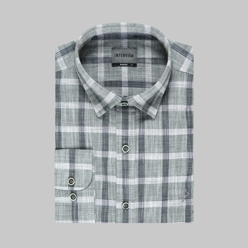 Artos Kare Desen Yeşil Gömlek - INTERVIEW