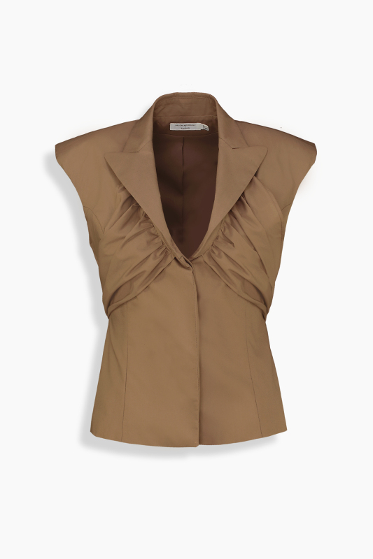 Aurea Koyu Bej Bluz - SARAR WOMAN (1)