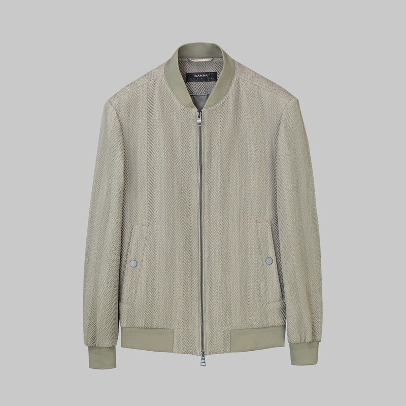 Bascom Çizgili Bej Mont 