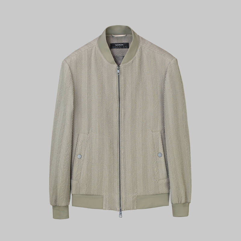 Bascom Çizgili Bej Mont - 1