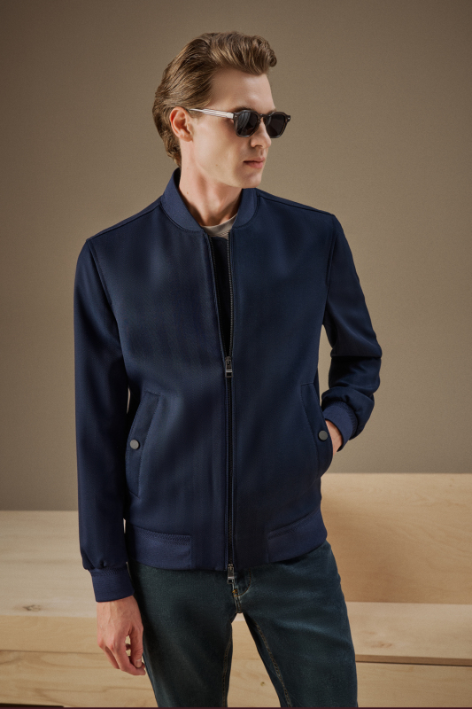 Bascom Lacivert Mont - SARAR PREMIUM