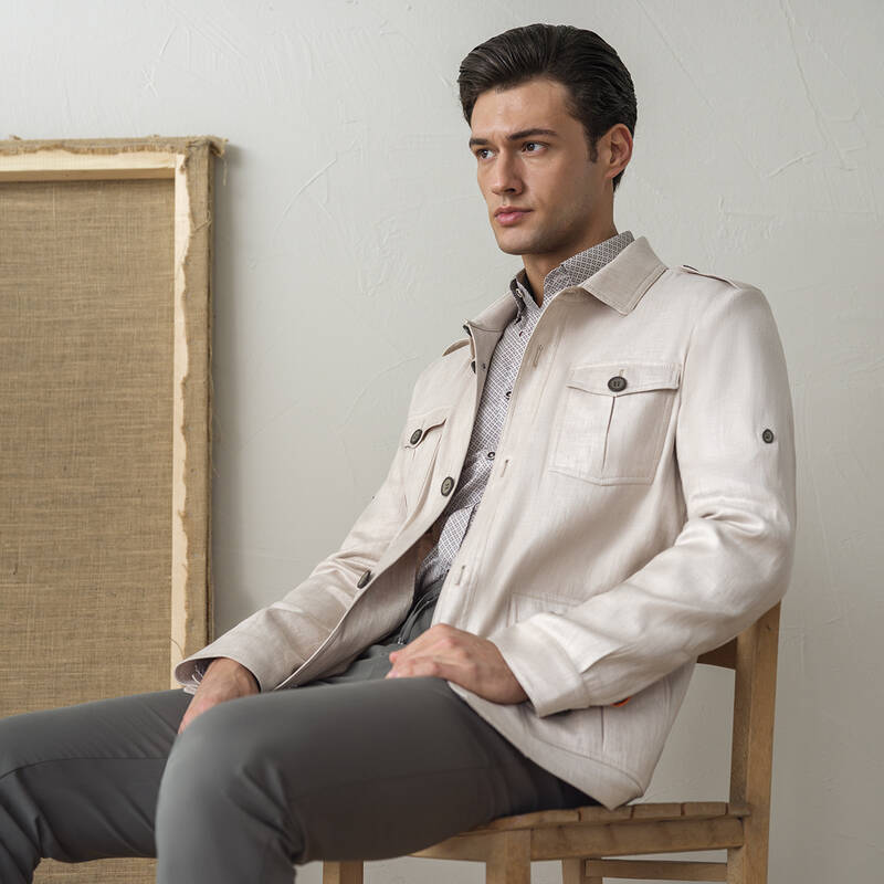 Bastia Bej Gömlek Ceket - 1