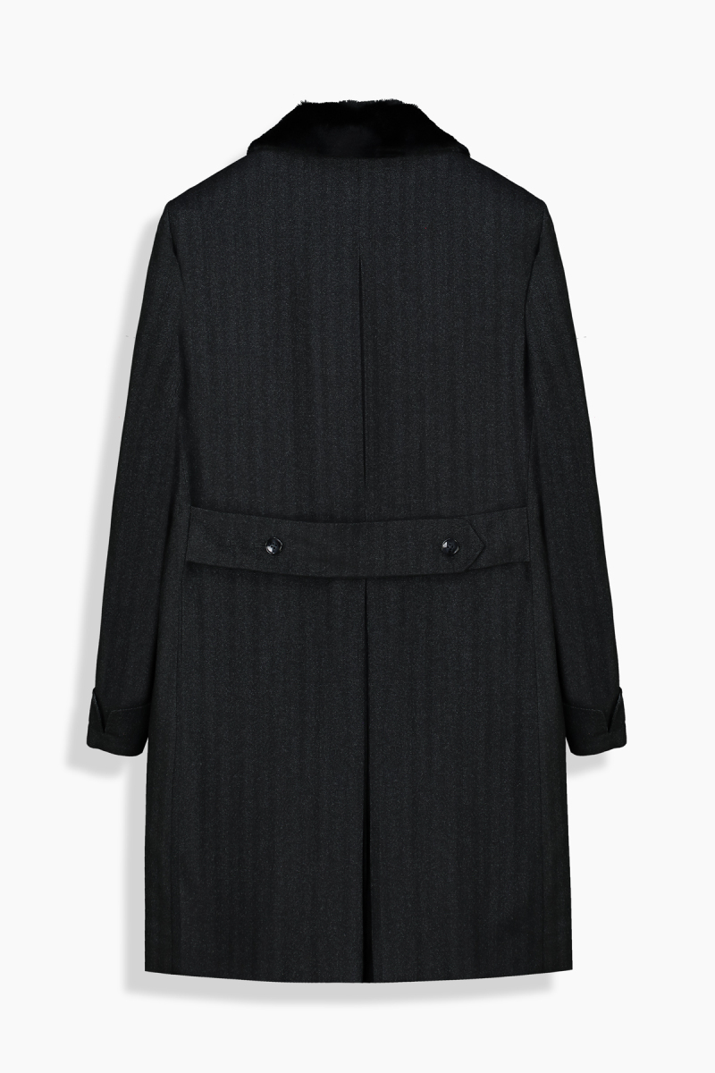 Becao Siyah Yün Palto - 2