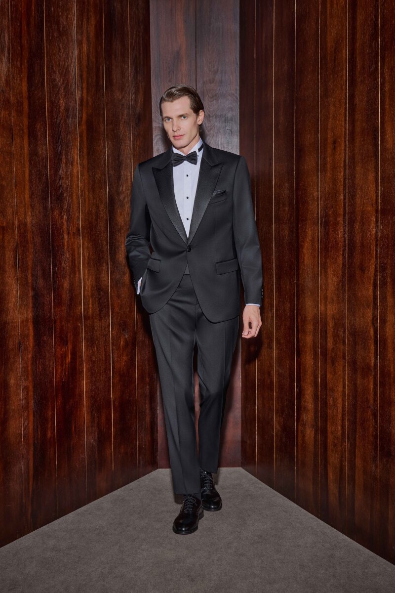 Berardi Nomos Slim Fit Siyah Smokin Takım - 1