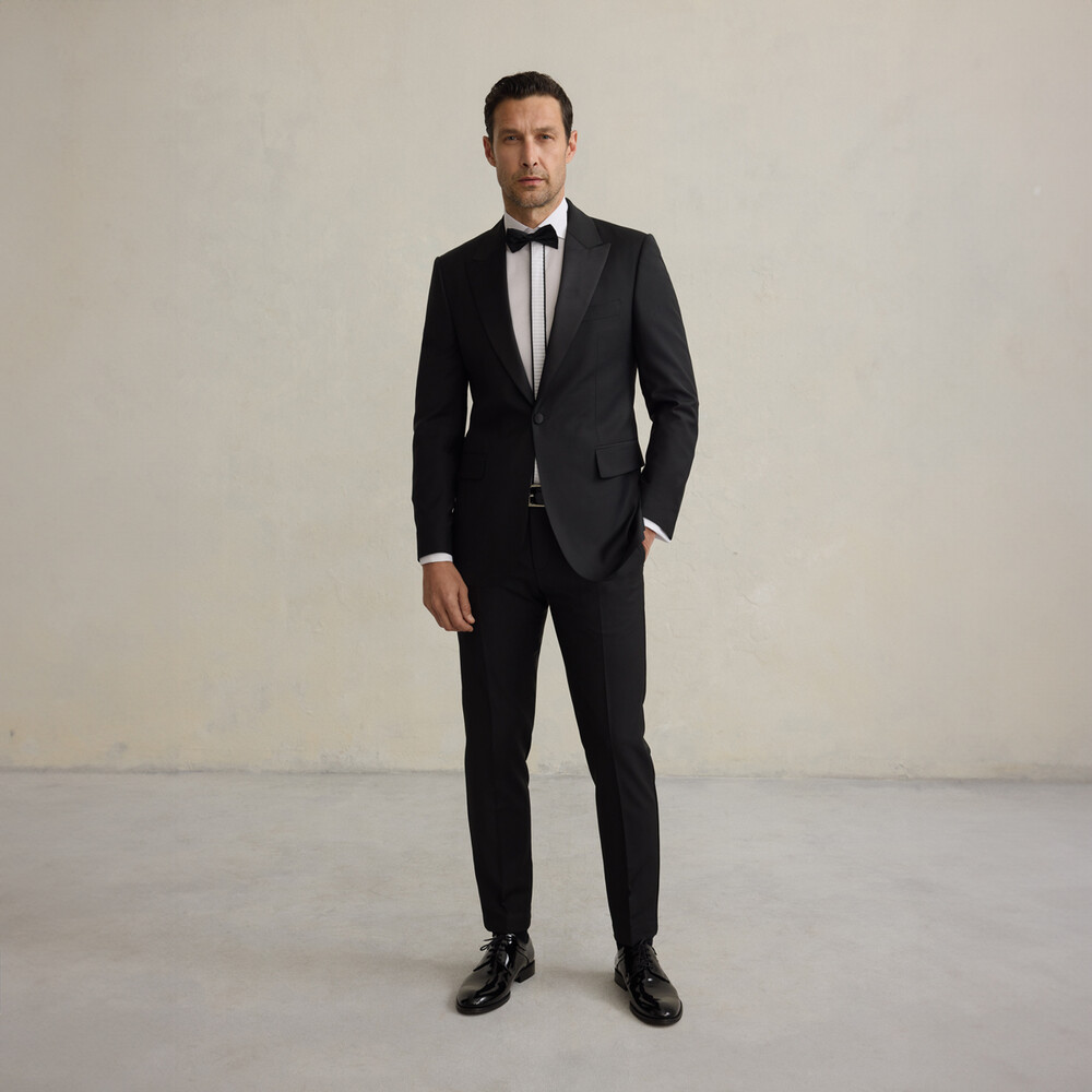 Berardi Slim Fit Siyah Smokin - SARAR