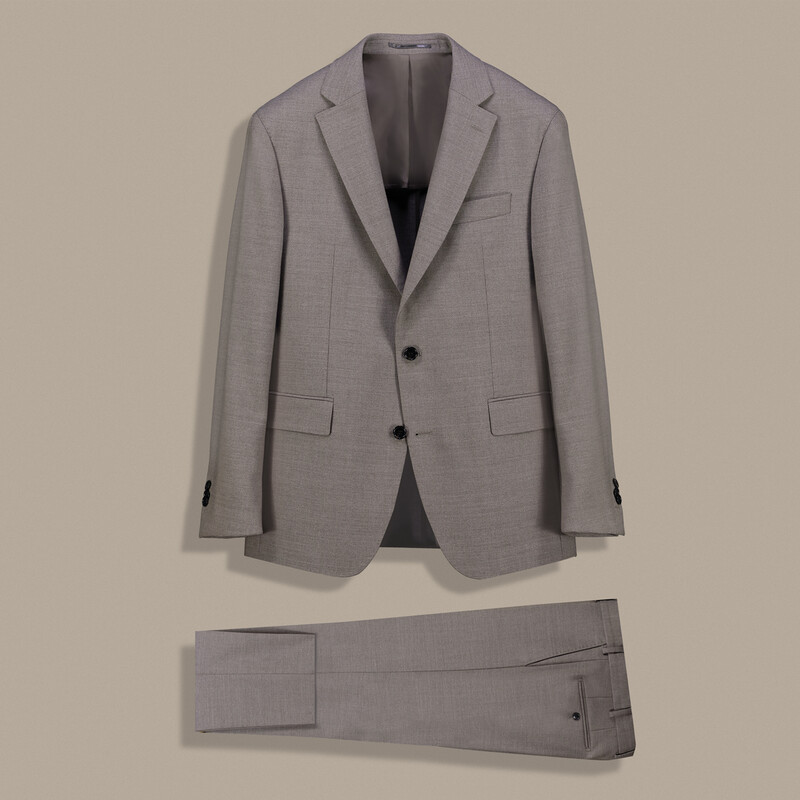 Bertolucci Slim Fit Ferrara Koyu Bej Takım Elbise 