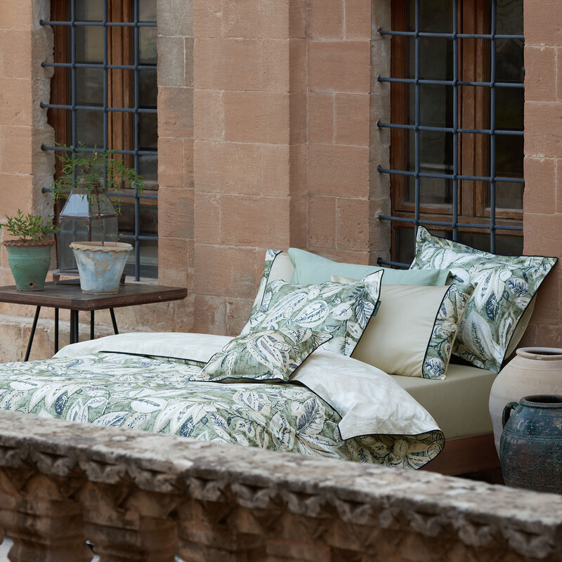 Bianos Saten King Size Yeşil Nevresim Takımı - SAREV