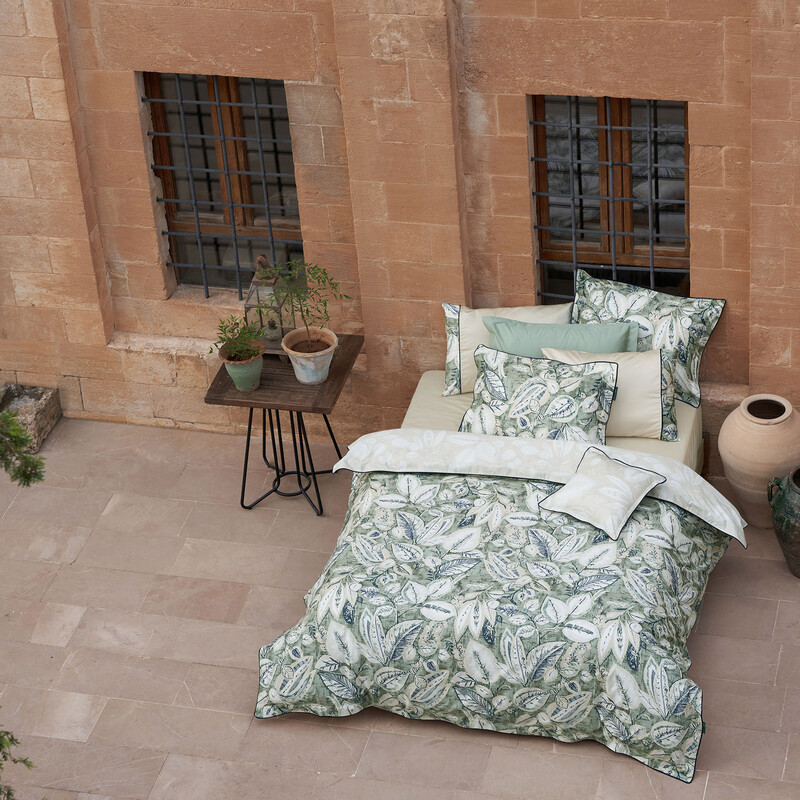 Bianos Saten King Size Yeşil Nevresim Takımı - SAREV