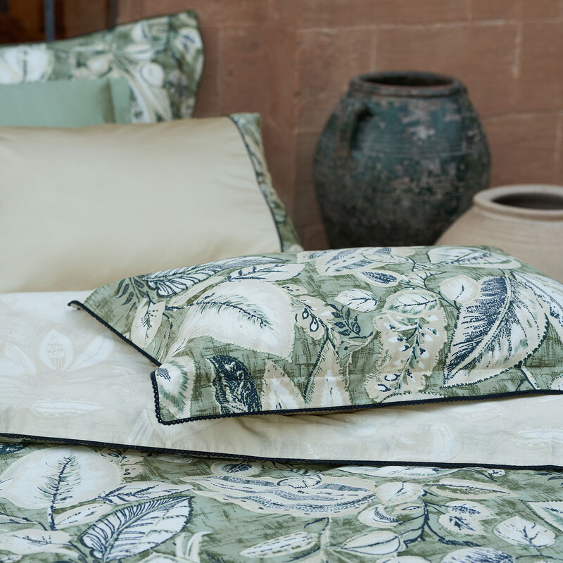 Bianos Saten King Size Yeşil Nevresim Takımı - SAREV