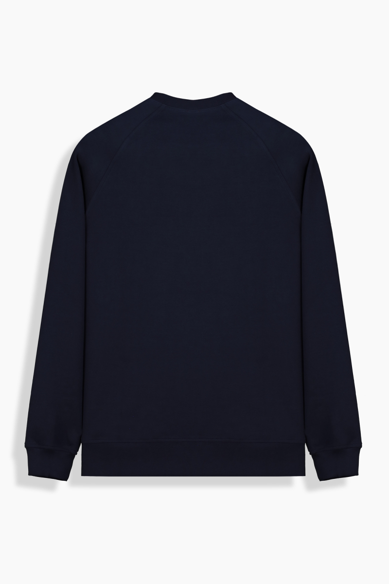 Bisiklet Yaka Açık Lacivert Sweatshirt - 2