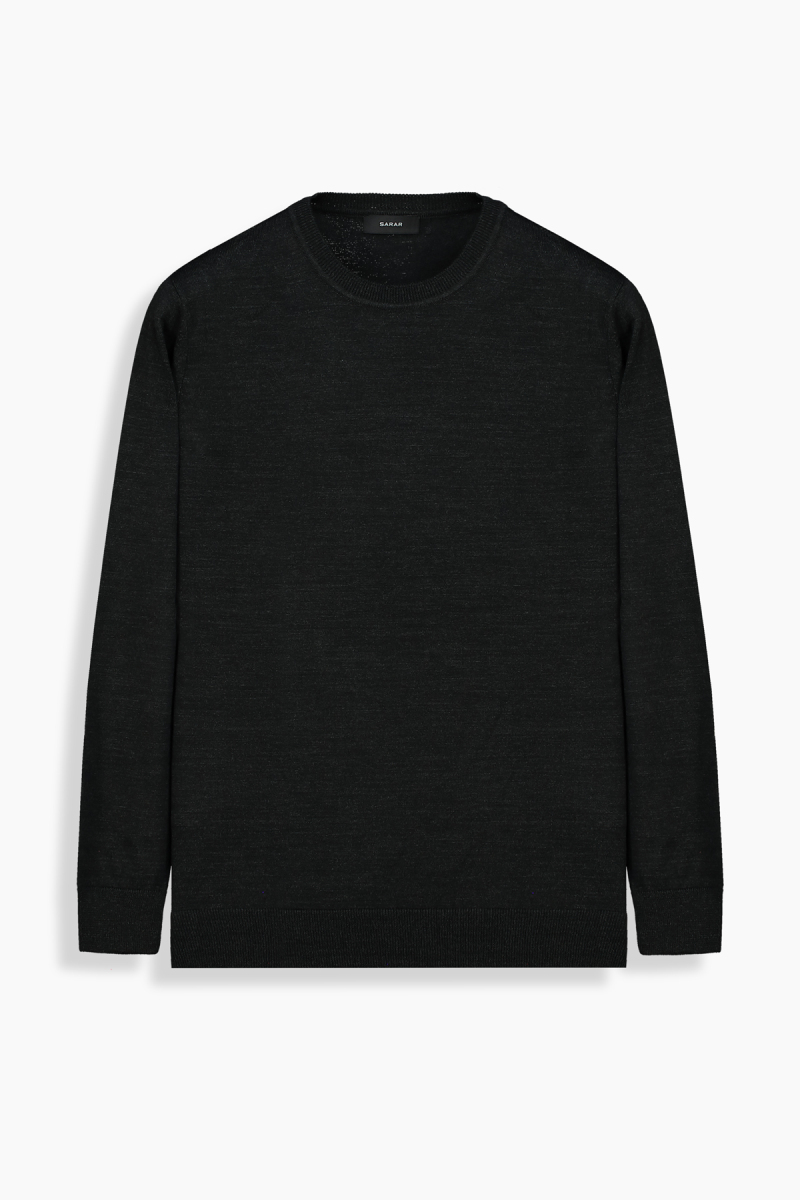 Bisiklet Yaka Antrasit Triko - 1