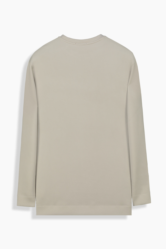 Bisiklet Yaka Bej Sweatshirt - INTERVIEW