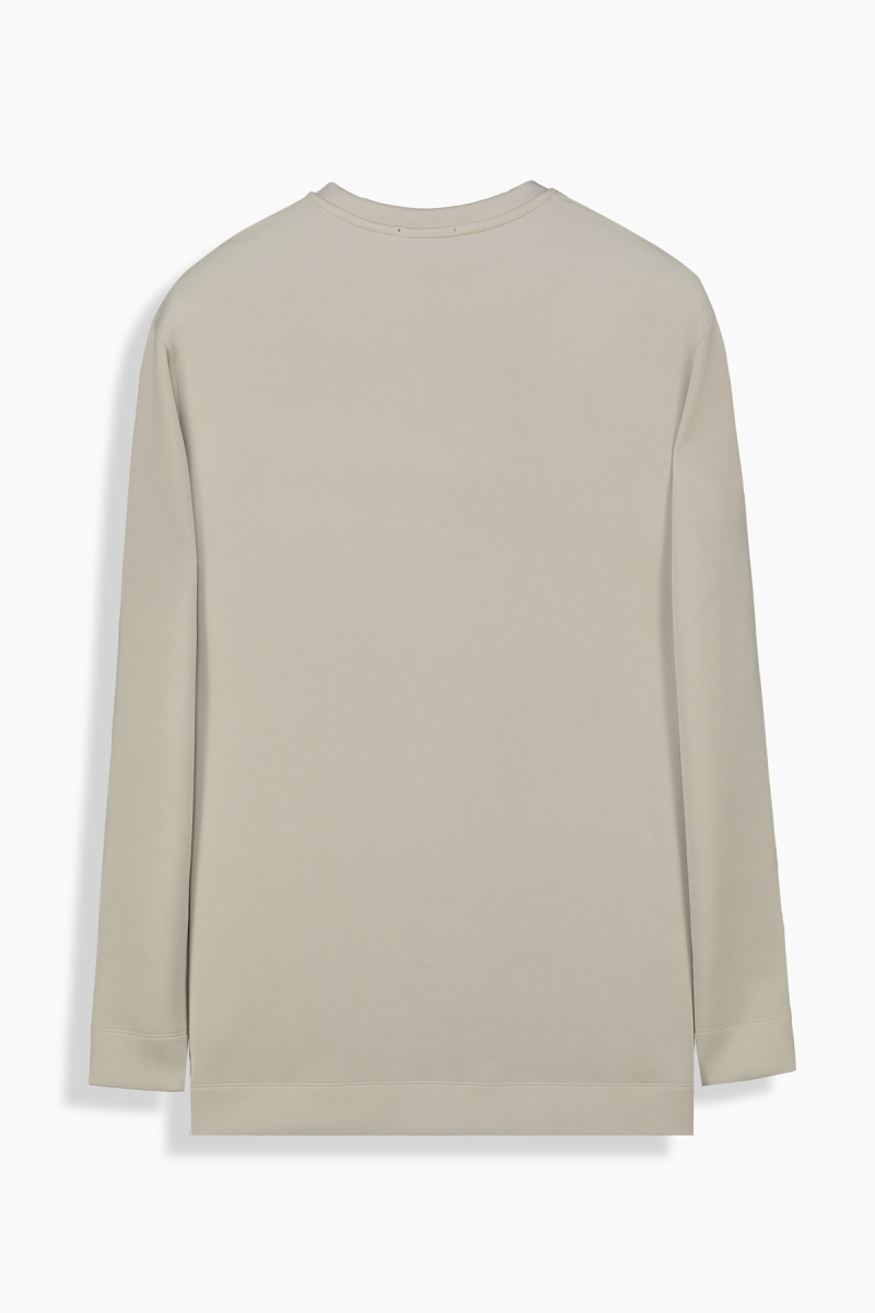 Bisiklet Yaka Bej Sweatshirt - 2