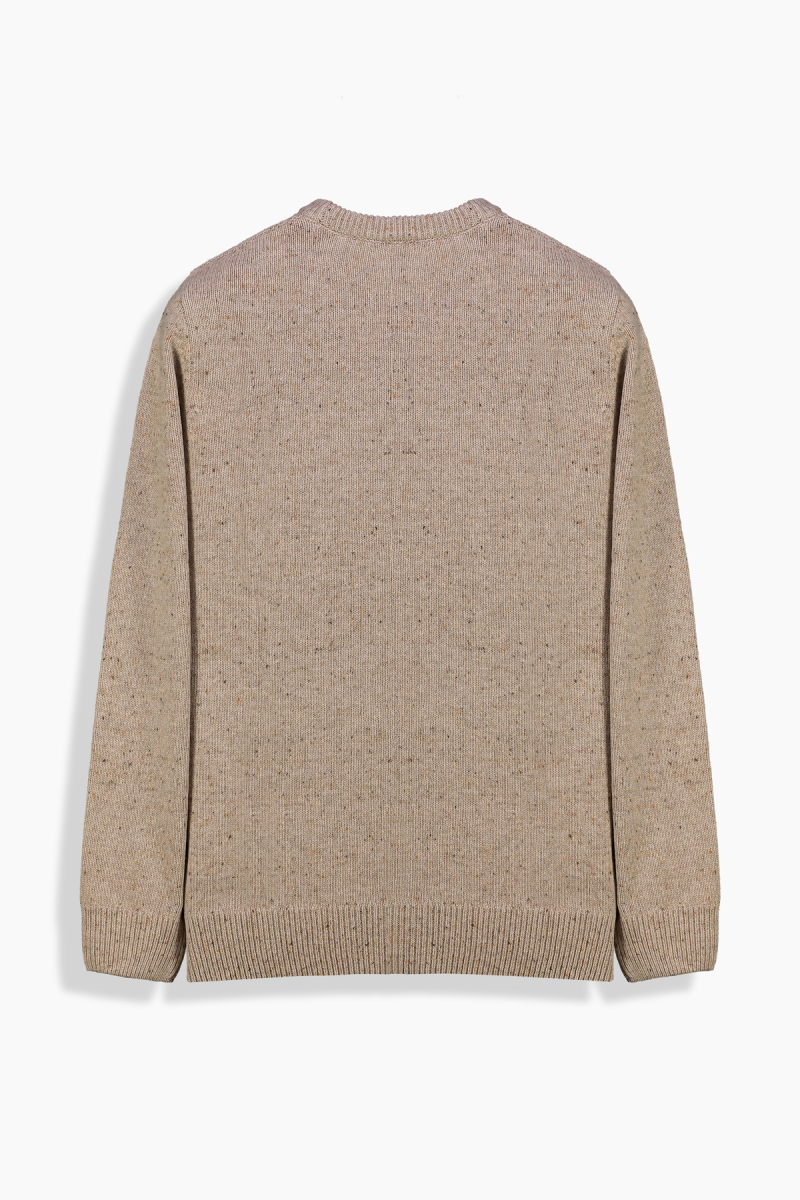 Bisiklet Yaka Dokulu Camel Triko Kazak - 2