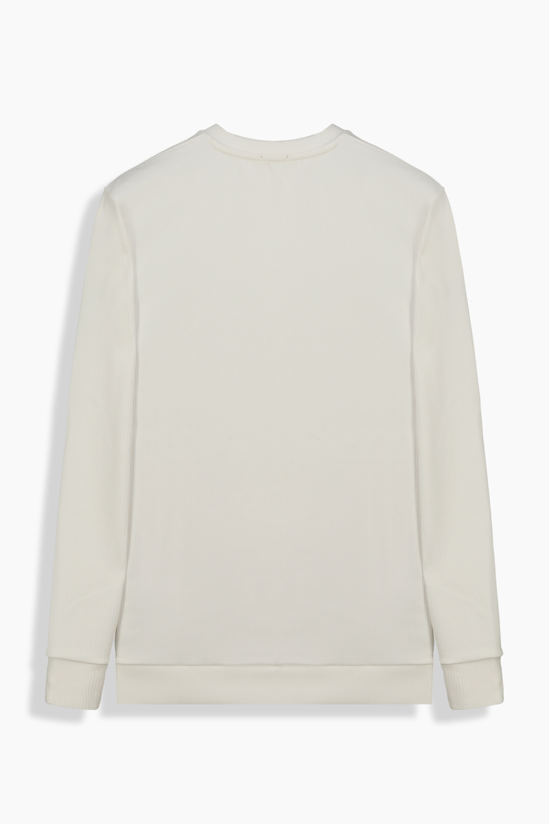 Bisiklet Yaka Ekru Casual Swatshirt - 2