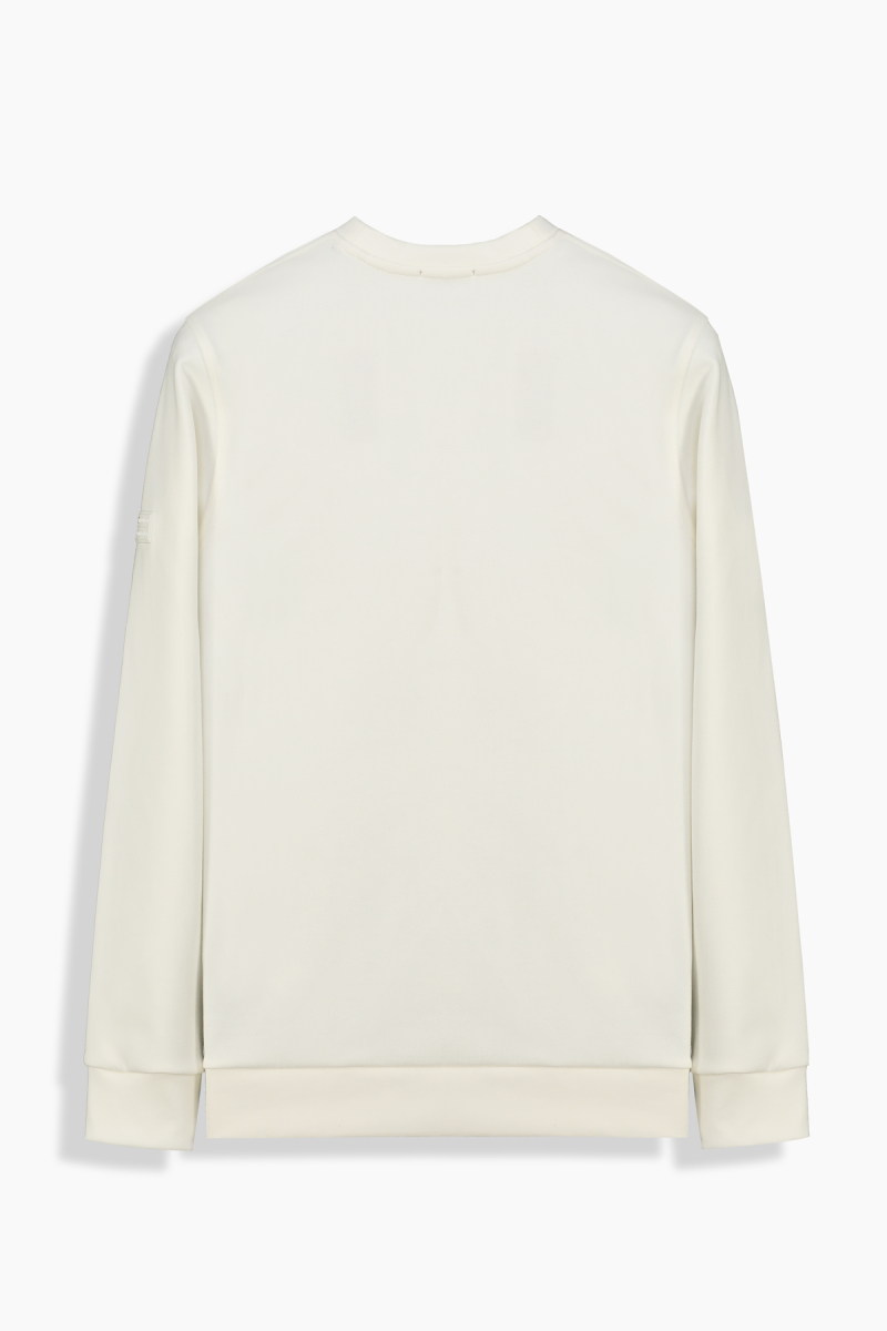 Bisiklet Yaka Ekru Erkek Sweatshirt - 2