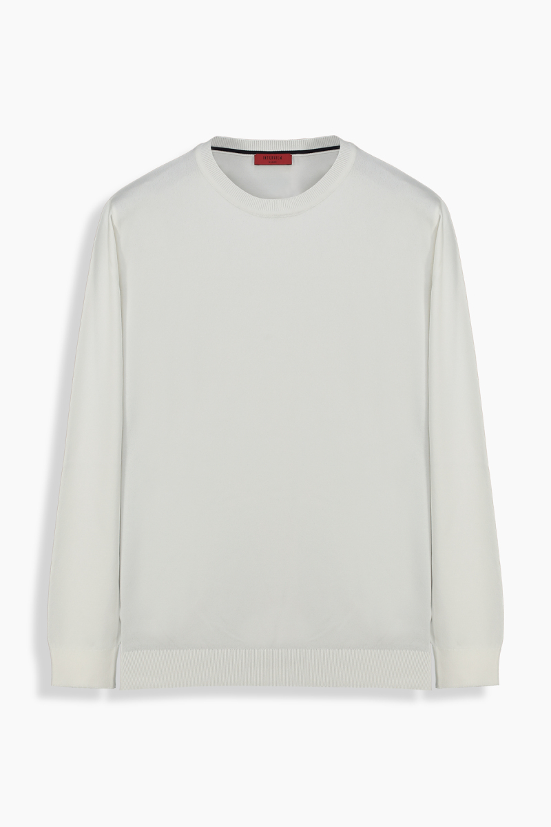 Bisiklet Yaka Ekru Triko - 1