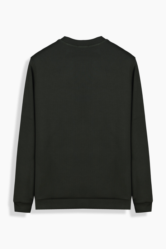 Bisiklet Yaka Erkek Petrol Rengi Sweatshirt - INTERVIEW