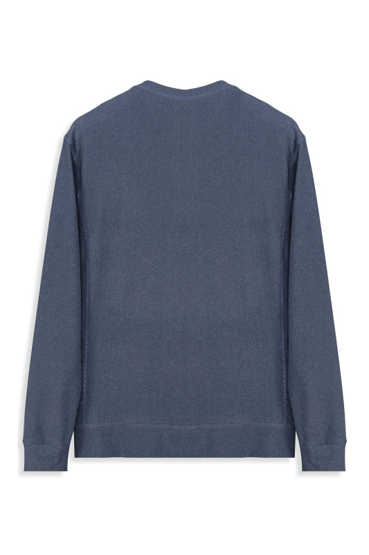 Bisiklet Yaka Lacivert Erkek Sweatshirt - INTERVIEW (1)