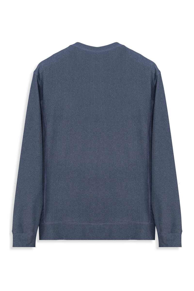 Bisiklet Yaka Lacivert Erkek Sweatshirt - 2