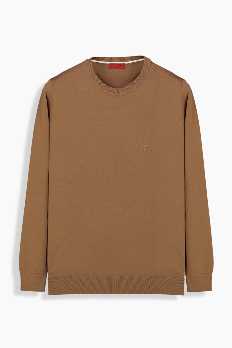 Bisiklet Yaka Mocha Triko - 1