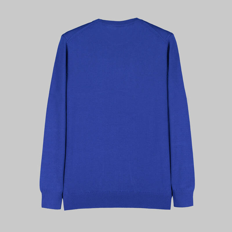 Bisiklet Yaka Saks Triko - 2