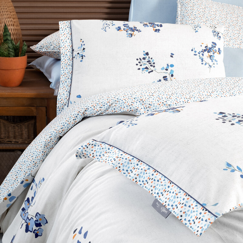 Bonamy Fancy Nevresim Takımı King Size Mavi - SAREV