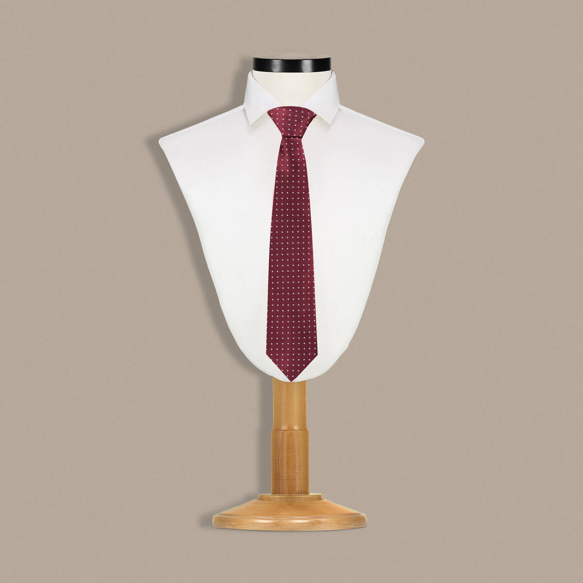 Bordo Renk Desenli Kravat C105 - 1