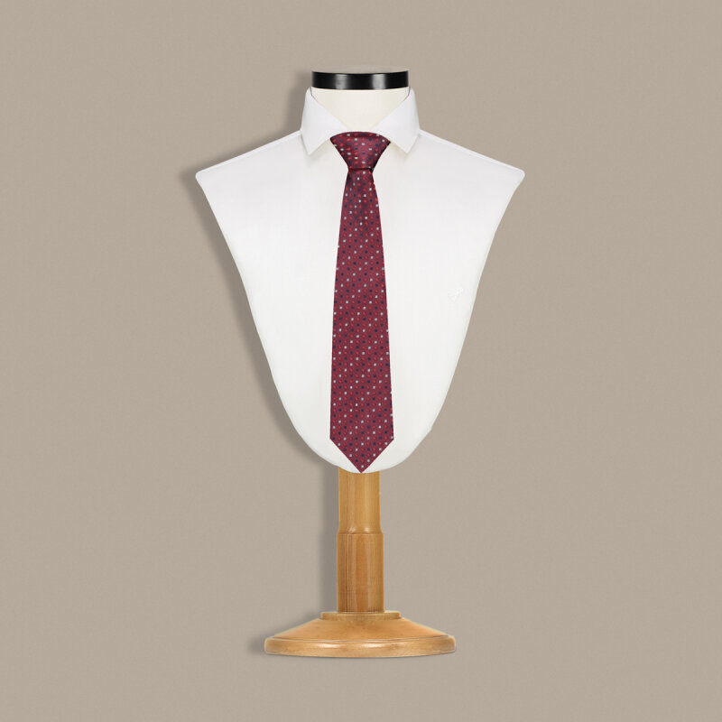 Bordo Renk Desenli Kravat C138 