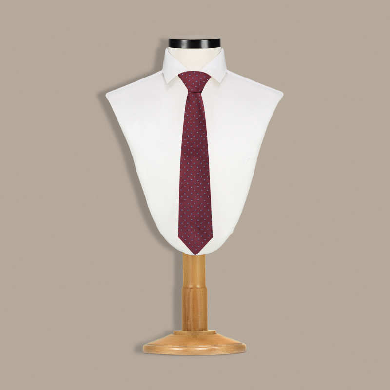 Bordo Renk Desenli Kravat C76 