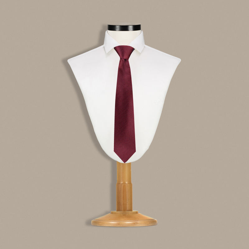 Bordo Renk Mikro Desen Kravat C65 