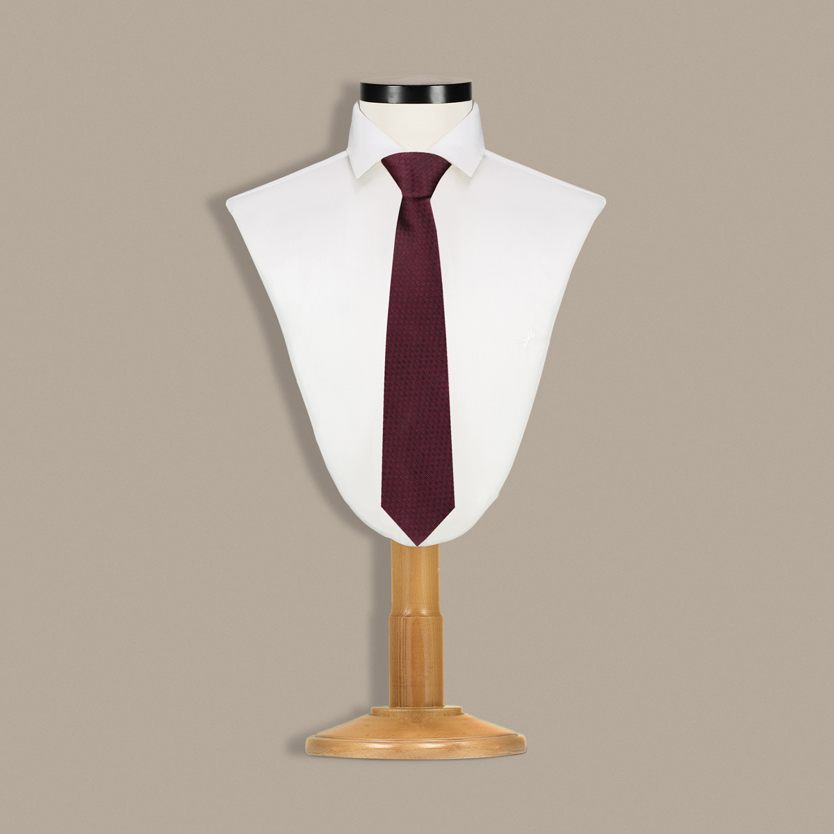 Bordo Renk Mikro Desen Kravat C66 - 1